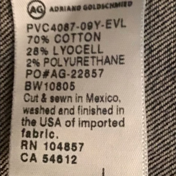 AG  Women's Distressed Denim Jacket Size Large Excellent Condition - Picture 5 of 5